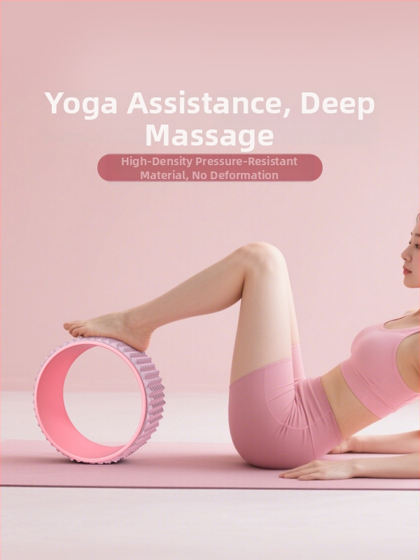 Roata de yoga pentru începători – deschidere umeri, îndoire spate, rolă pentru picioare și talie, cerc Pilates; Material: TPE, Brand: Other