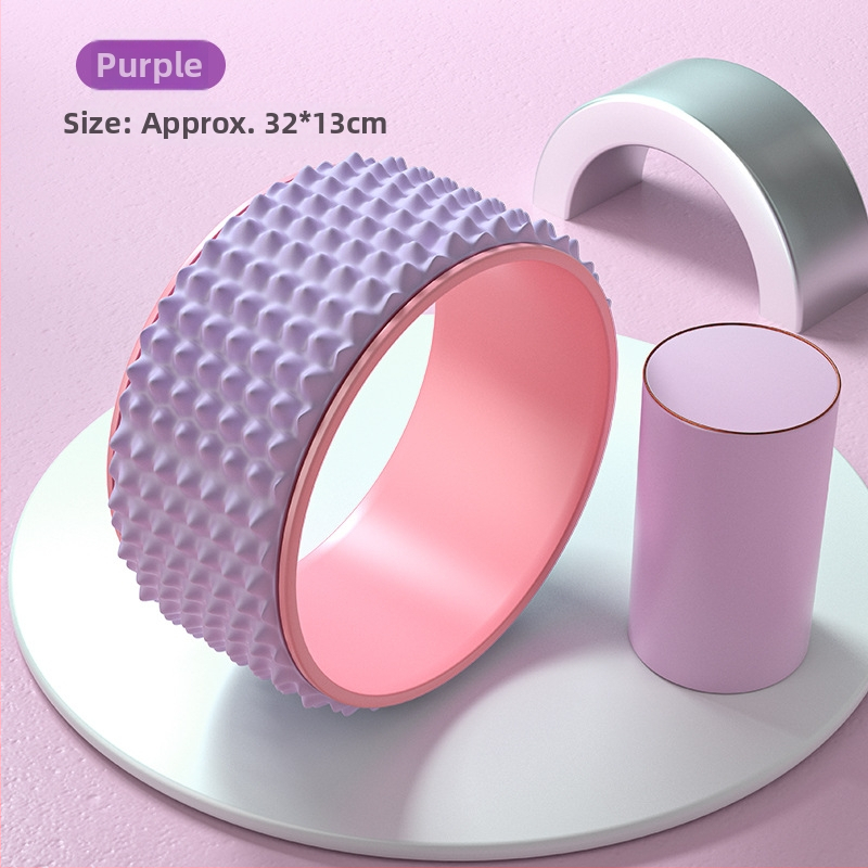 Roata de yoga pentru începători – deschidere umeri, îndoire spate, rolă pentru picioare și talie, cerc Pilates; Material: TPE, Brand: Other