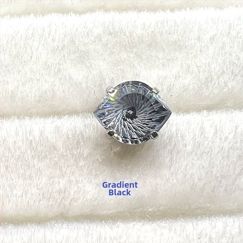 Titano lydinio piercing papuošalai – akis formos dizainas: velnio akis, šėtono akis ir sūkuriu akis su cirkoniu 5A (F136); deimantinė apdirbimas, unisex, nišinį stilių