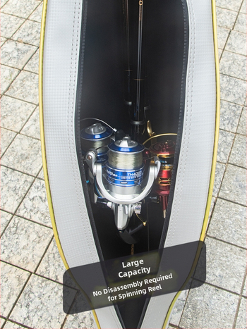 URADE Σκληρή Θήκη Καλαμιών Θαλάσσιου Ψαρέματος – PU Υλικό, Αδιάβροχη, Αποθηκεύει Καλάμι, Γραμμή, Δόλωμα και Καρούλα