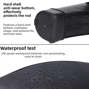 Θήκη για καλάμια με σκληρό περίβλημα — PVC, υπερ-ελαφριά, κατάλληλη για θαλάσσιο ψάρεμα