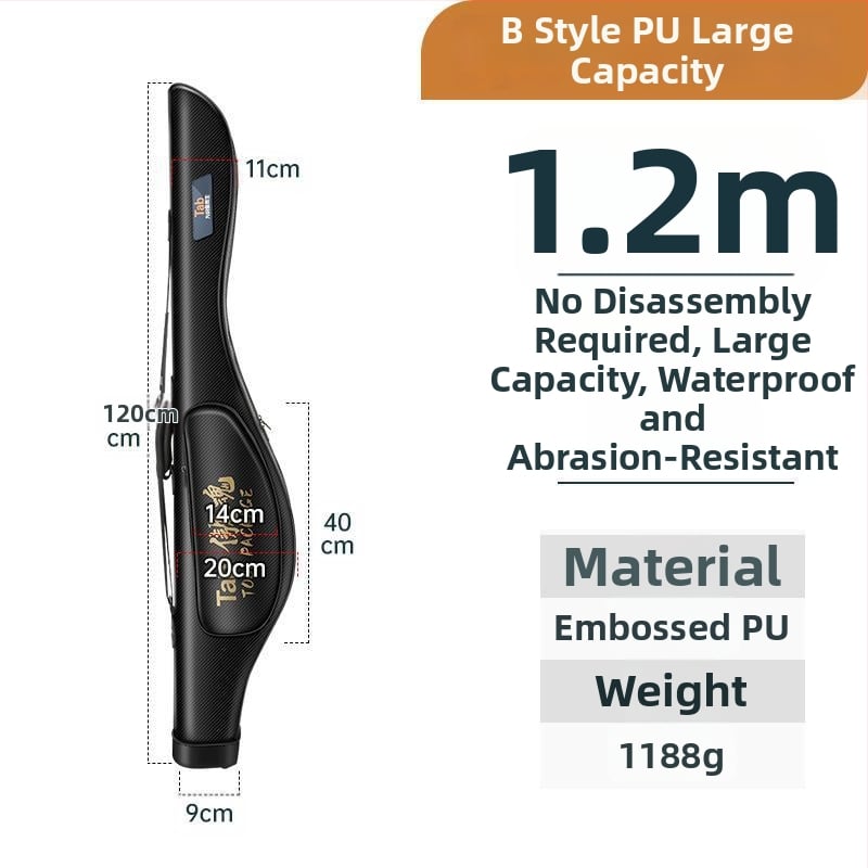 Θήκη για καλάμια με σκληρό περίβλημα — PVC, υπερ-ελαφριά, κατάλληλη για θαλάσσιο ψάρεμα