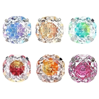 Liežuvio žiedas – rožių pjūvis, titano lydinys, geometrinis dizainas, cirkonas, su deimantais įstatymais