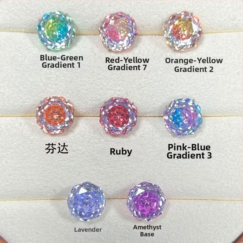 Liežuvio žiedas – rožių pjūvis, titano lydinys, geometrinis dizainas, cirkonas, su deimantais įstatymais