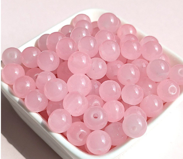 Slobodne agat perle za DIY nakit - ručna izrada, okrugle, jednostavan uzorak