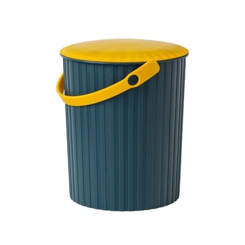 Σκαμπό-κάδο από πλαστικό με παχυσμένο καπάκι, για οικιακή χρήση (Μάρκα: Unique; Κυκλοφόρησε το 2023; Όχι εισαγόμενο)