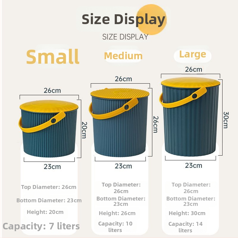 Sedacia stolička z plastového vedra s poklopom pre domáce použitie (Značka: Unique; Spustenie: 2023; Nie importované)