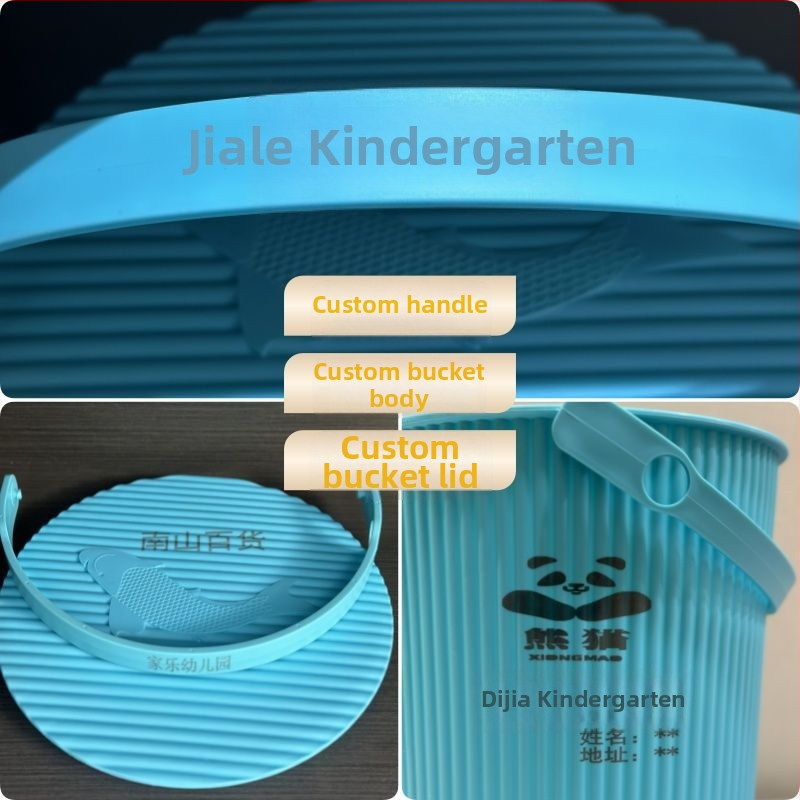 Sedacia stolička z plastového vedra s poklopom pre domáce použitie (Značka: Unique; Spustenie: 2023; Nie importované)