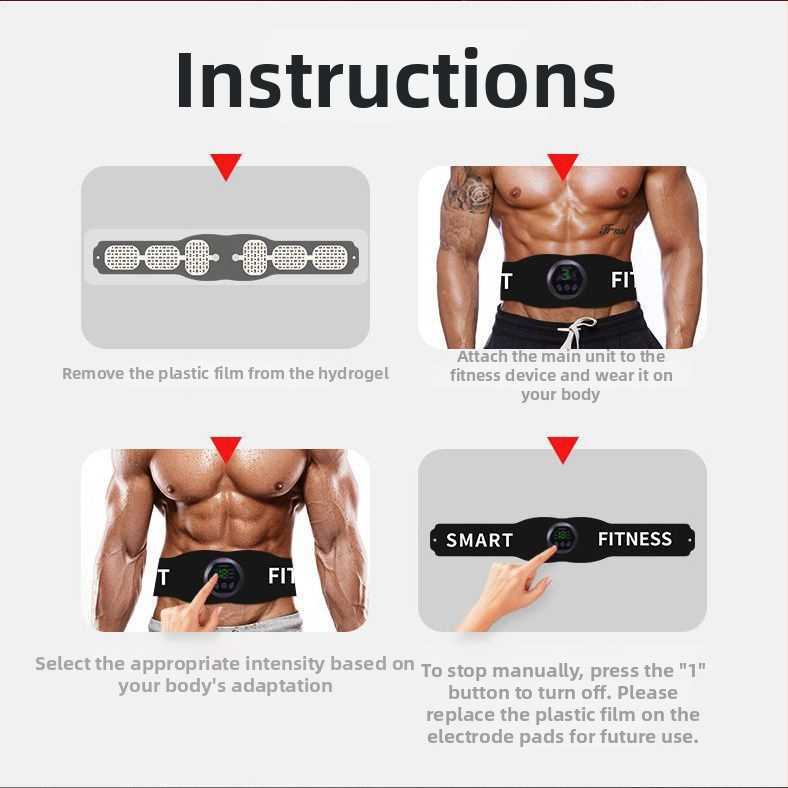 Тренажор за коремни мускули за дома с осем-пакетен дизайн, неразгъваем, марка Unique, за семейна употреба