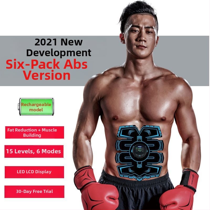 Тренажор за коремни мускули за дома с осем-пакетен дизайн, неразгъваем, марка Unique, за семейна употреба