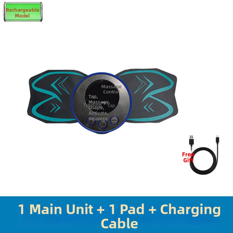 Тренажор за коремни мускули за дома с осем-пакетен дизайн, неразгъваем, марка Unique, за семейна употреба