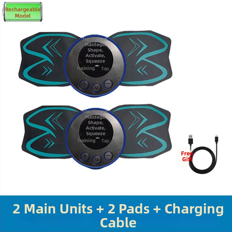 Тренажор за коремни мускули за дома с осем-пакетен дизайн, неразгъваем, марка Unique, за семейна употреба