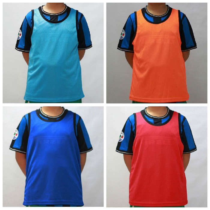 Futbola trenēšanās vestes ar elpojošu sietu audumu, universāla, bērniem un pieaugušajiem, piemērota futbolam