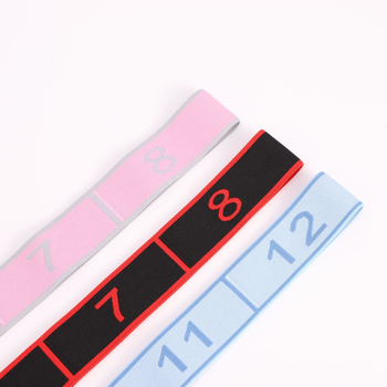 Λάστιχο αντίστασης γιόγκα με διαμερισμένο σχέδιο, ελαστικό, κατάλληλο για τέντωμα και άνοιγμα ώμων, πιλάτες (Μάρκα: Ruiyi)