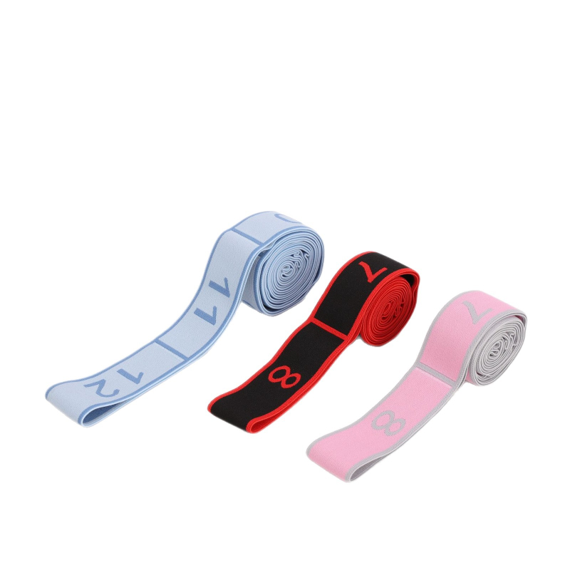 Λάστιχο αντίστασης γιόγκα με διαμερισμένο σχέδιο, ελαστικό, κατάλληλο για τέντωμα και άνοιγμα ώμων, πιλάτες (Μάρκα: Ruiyi)
