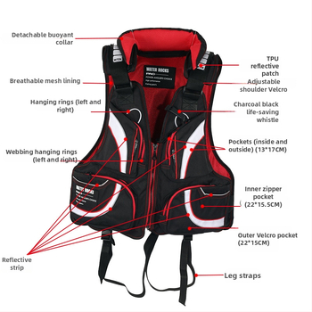 OWLWIN Vyrų žvejybos liemenė jūroms: greitai džiūsta, kvėpuojanti, UV apsauga, vėjo atsparumas, cheminių pluoštų mišinys