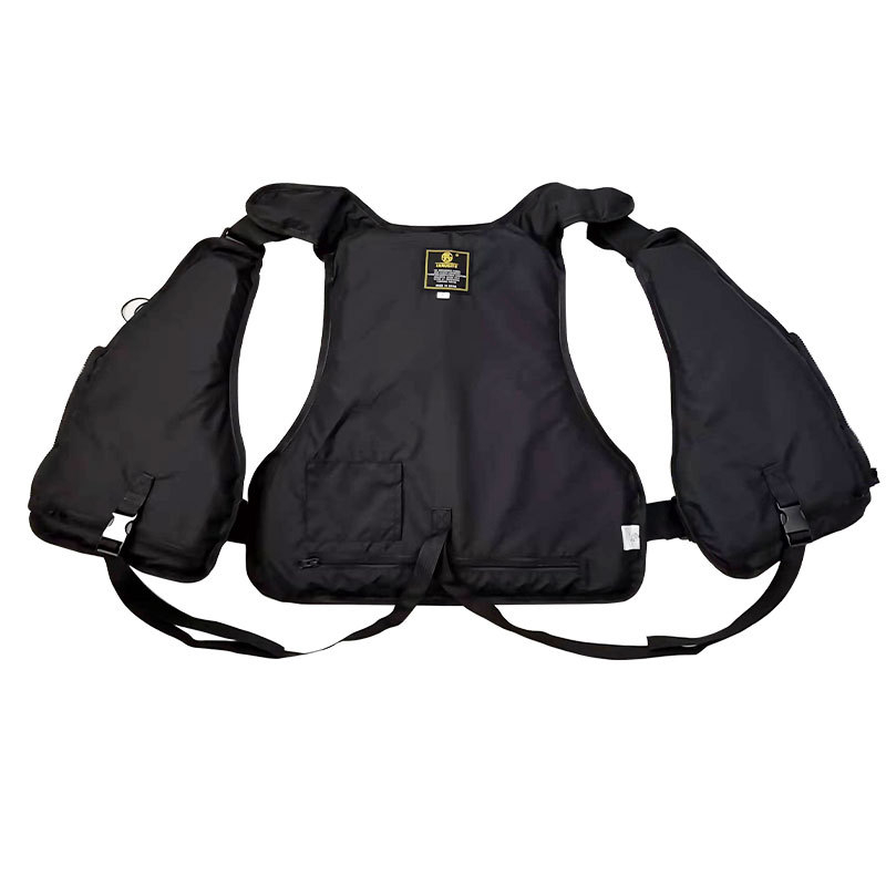 Glābšanas veste jūras zvejniecībai ar lielu peldspēju, Oxford audums, 5 kabatas, Pearl cotton pildījums