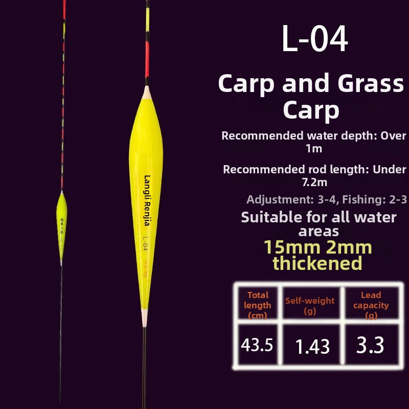 Nano pluta za vertikalni drift za ribolov