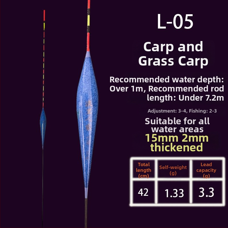 Nano pluta za vertikalni drift za ribolov