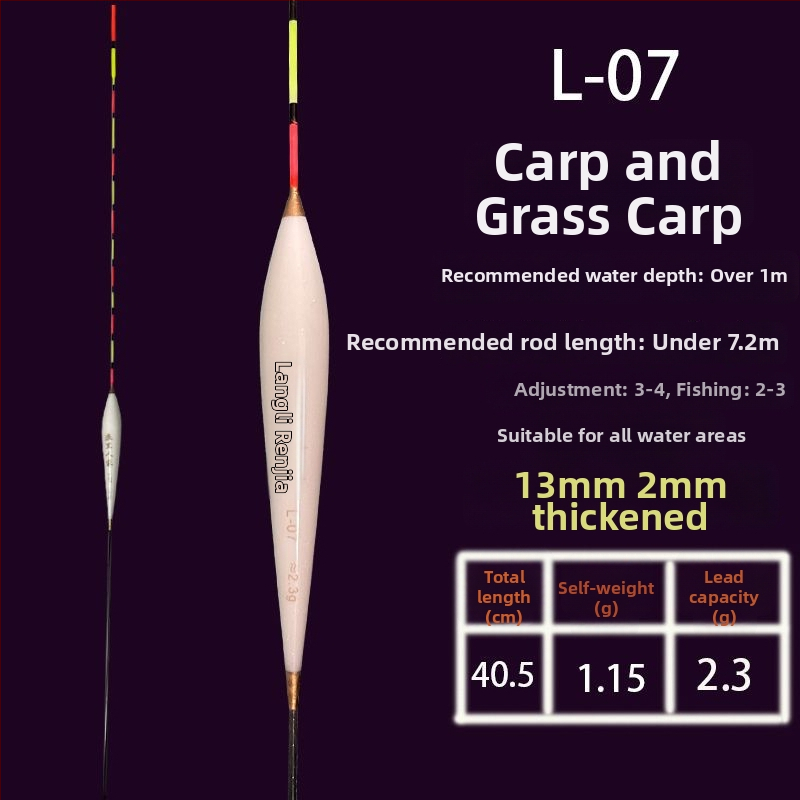 Nano pluta za vertikalni drift za ribolov