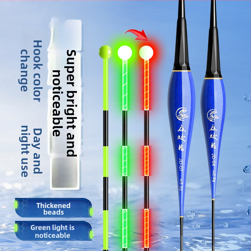 Vertikalni drift ribolovni plovak s nano materijalom i elektroničkim osvjetljenjem, za dan i noć