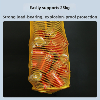 Antel zvejas aizsardzības tīkla soma ar nostiprinātu cinka sakausējumu un biezu pārklātu sietveida audumu