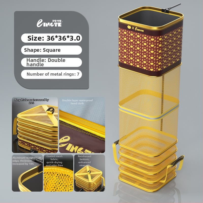 Antel zvejas aizsardzības tīkla soma ar nostiprinātu cinka sakausējumu un biezu pārklātu sietveida audumu