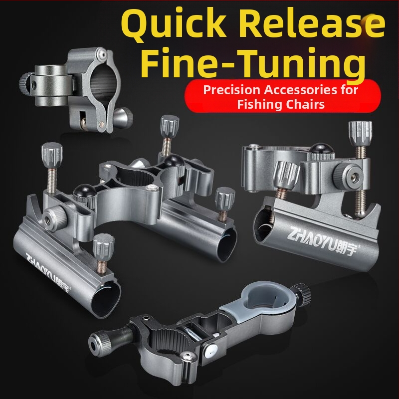 Pribor za stol za ribolov — trodijelni set; aluminijska legura; brzo otpuštanje; turret rack; posuda za mamce