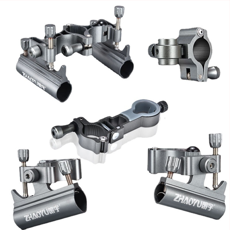 Pribor za stol za ribolov — trodijelni set; aluminijska legura; brzo otpuštanje; turret rack; posuda za mamce