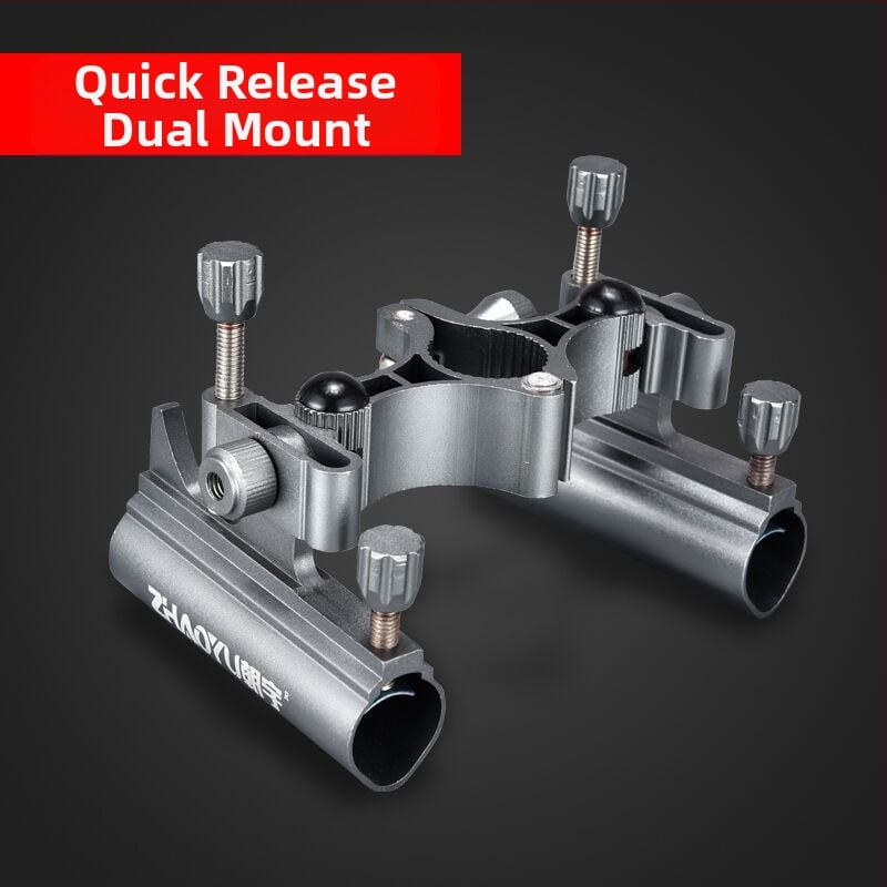 Pribor za stol za ribolov — trodijelni set; aluminijska legura; brzo otpuštanje; turret rack; posuda za mamce