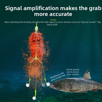 Karp ribiški pribor: plutajuća pjenasta kuglica za mamac, usisni pomoćnik, perle i udica