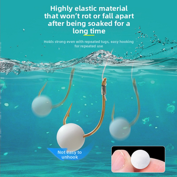 Karp ribiški pribor: plutajuća pjenasta kuglica za mamac, usisni pomoćnik, perle i udica