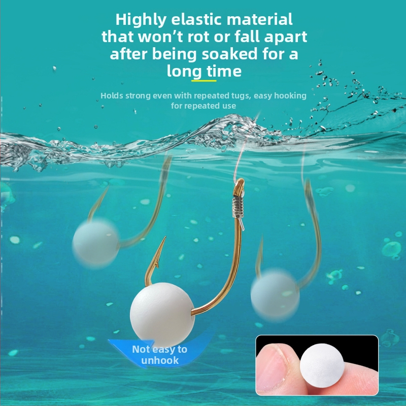 Karp ribiški pribor: plutajuća pjenasta kuglica za mamac, usisni pomoćnik, perle i udica