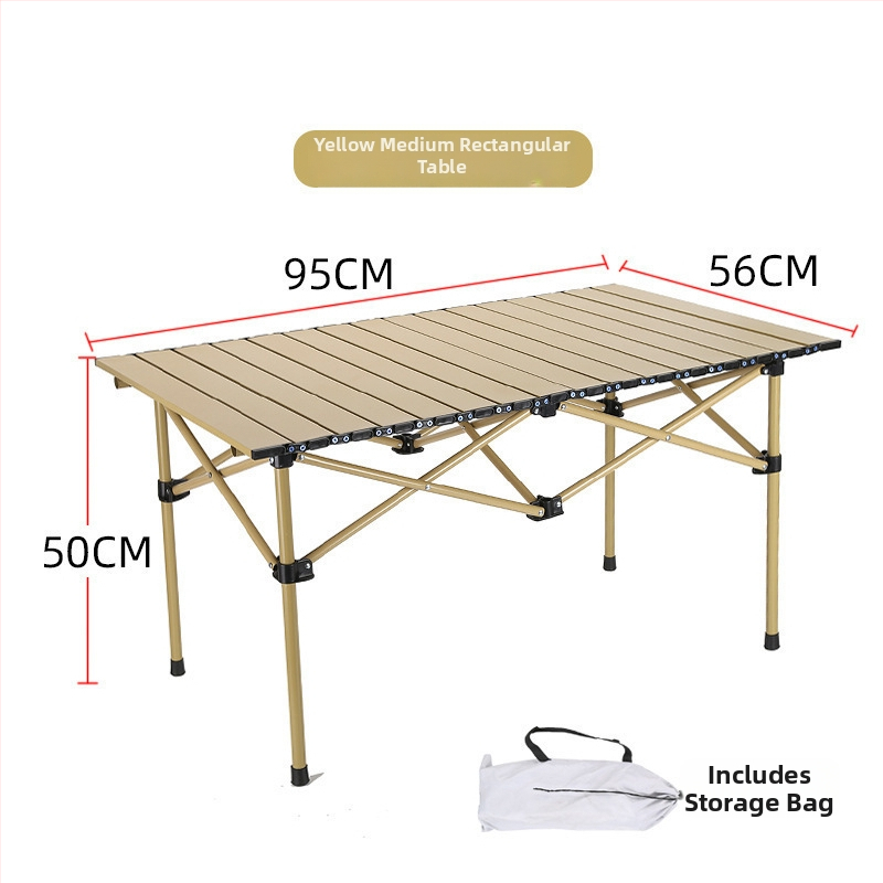 Πτυσσόμενο φορητό υπαίθριο τραπέζι για κάμπινγκ, ψάρεμα και πικ-νικ – ματ χάλυβας άνθρακα