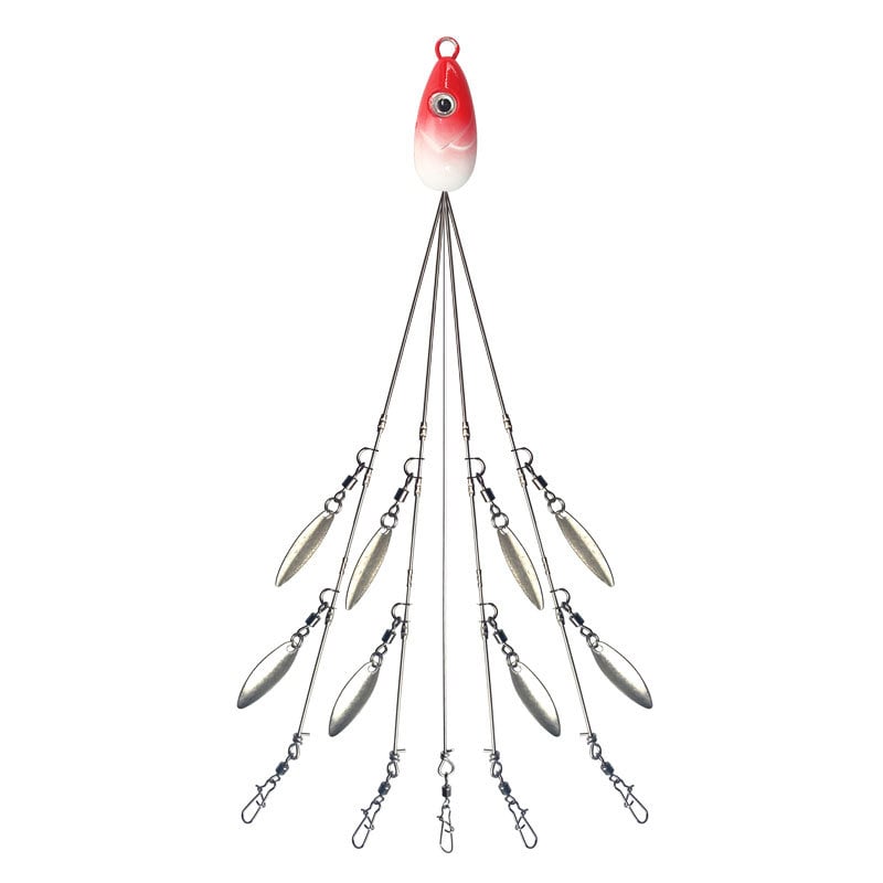 Jūras makšķerēšana: divi komplekti pa astoņām mirdzošām mīkstajām lūrēm, viltus/biomimiskas lure, ABS materiāls