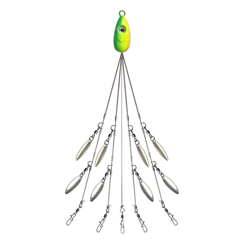 Jūras makšķerēšana: divi komplekti pa astoņām mirdzošām mīkstajām lūrēm, viltus/biomimiskas lure, ABS materiāls