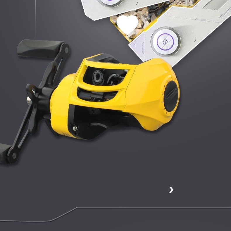 Μακαροπεριστροφική ρόδα ψαρέματος με κεντρομαγνητικό διπλό σύστημα φρένων, μακρινή ρίψη, προστασία από θραύση της γραμμής, σχεδίαση με μικροάξονα