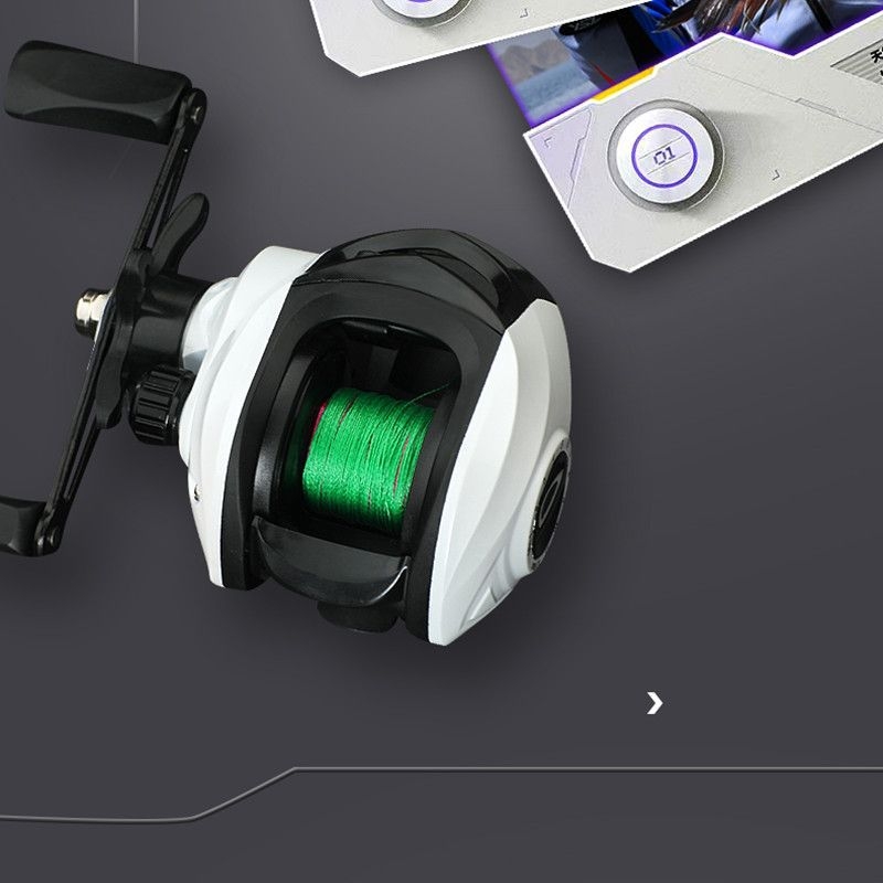 Μακαροπεριστροφική ρόδα ψαρέματος με κεντρομαγνητικό διπλό σύστημα φρένων, μακρινή ρίψη, προστασία από θραύση της γραμμής, σχεδίαση με μικροάξονα