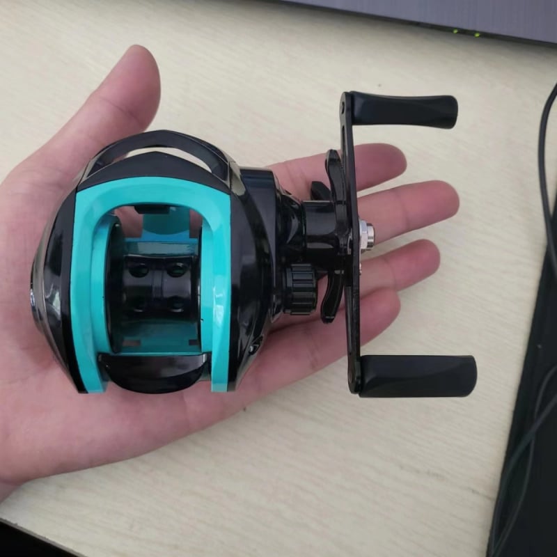 Μακαροπεριστροφική ρόδα ψαρέματος με κεντρομαγνητικό διπλό σύστημα φρένων, μακρινή ρίψη, προστασία από θραύση της γραμμής, σχεδίαση με μικροάξονα