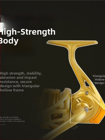 Fishmx σπίνερ ρελέ με πλήρη μεταλλική κατασκευή, εξαιρετικά ομαλή λειτουργία, ελαφριά κατασκευή, ηλεκτροπλατιωμένο κεφάλι