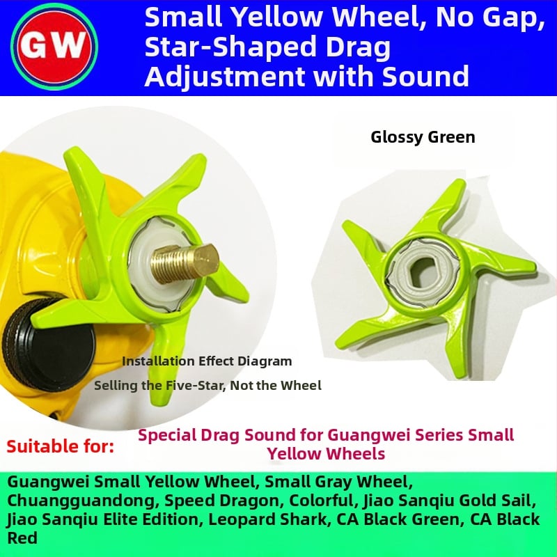 Αξεσουάρ για μηχανισμός ψαρέματος – κλειδί αποφόρτισης με ενσωματωμένο ηχητικό γεννήτρια, υδροσταγονικό τροχό και τροποποιημένος τροχός