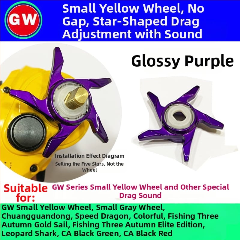 Αξεσουάρ για μηχανισμός ψαρέματος – κλειδί αποφόρτισης με ενσωματωμένο ηχητικό γεννήτρια, υδροσταγονικό τροχό και τροποποιημένος τροχός