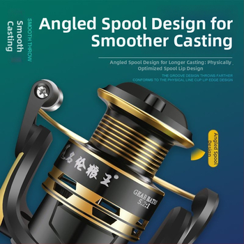 Μακαρά ψαρέματος - Ολόμεταλλικό σώμα, Θαλάσσιο ψάρεμα, Μακρινές ρίψεις, Τροχός δολωμάτων