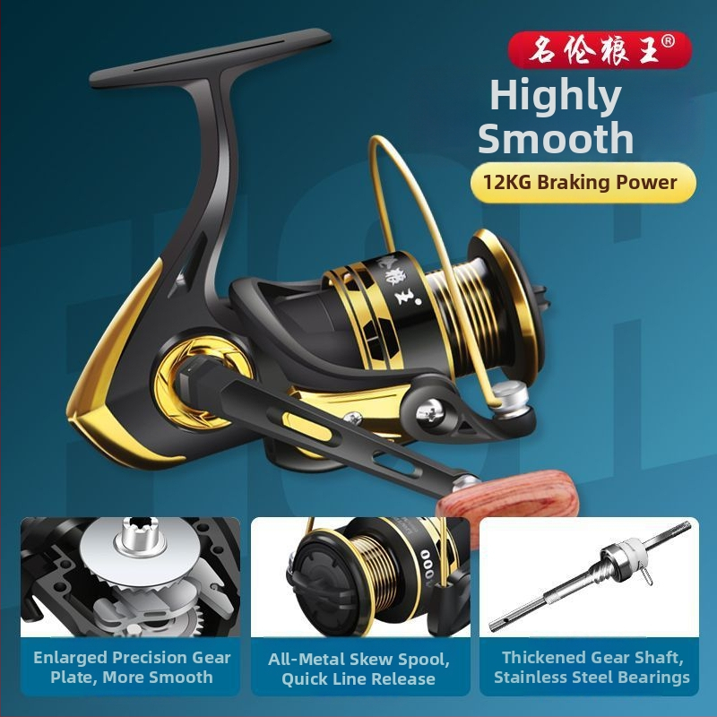 Μακαρά ψαρέματος - Ολόμεταλλικό σώμα, Θαλάσσιο ψάρεμα, Μακρινές ρίψεις, Τροχός δολωμάτων