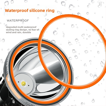 Frontala LED reîncărcabilă, baterie 2000mAh, putere 1W/3W/5W, acționare manuală, purtată pe cap pentru pescuit și activități în aer liber, încărcător inclus, rază până la 500 m