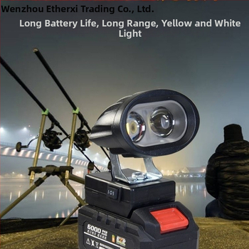 Frontala pentru pescuit noaptea — alimentare cu baterie Li, fascicul puternic, design cu bandă pentru cap, Xiaoduo