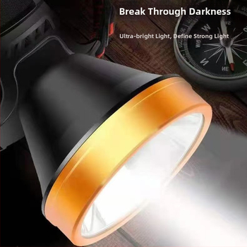 Lampa frontală pentru pescuit de noapte, LED reîncărcabil P90, 12V curent constant, 50W, 1200mAh, rază peste 500 m, impermeabilă