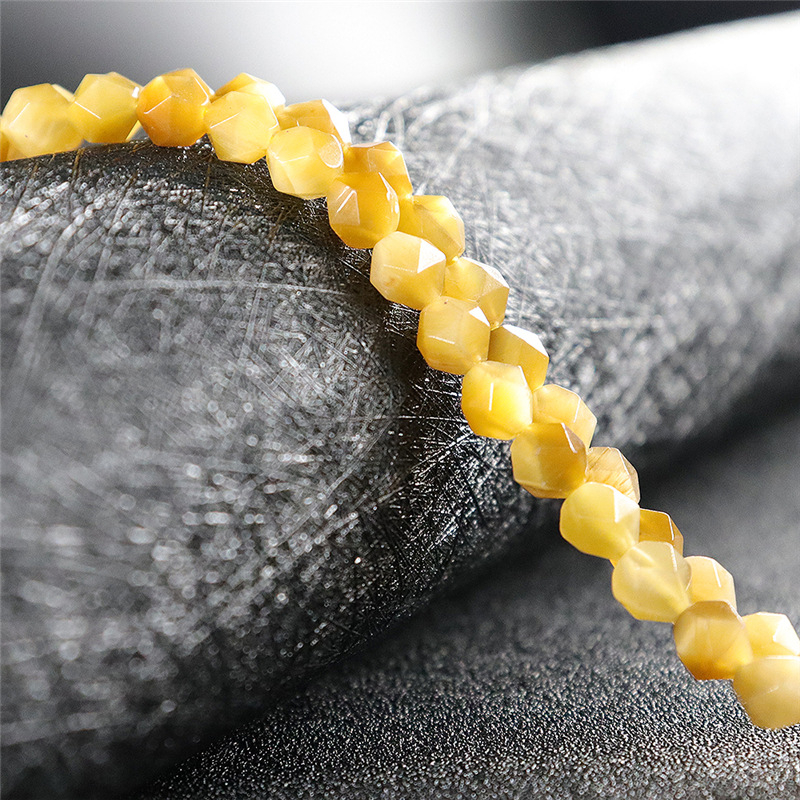 Prirodne Tiger Eye perle – polugotove, okrugle facetirane perle za ručno izrađene nakit DIY