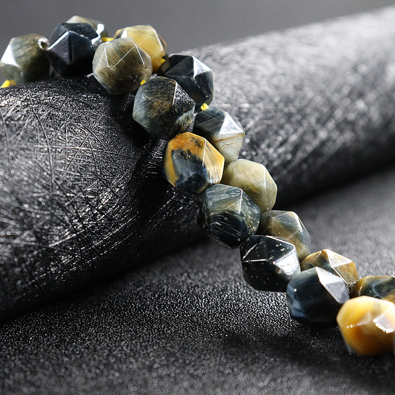 Prirodne Tiger Eye perle – polugotove, okrugle facetirane perle za ručno izrađene nakit DIY
