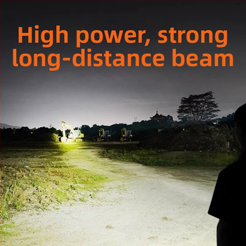 Kang Ming KM2698 KM2697 KM2706 įkraunamas LED prožektorius, 50W, 10000mAh, nuotolis iki 500 m, tinka žygiams ir stovyklavimui